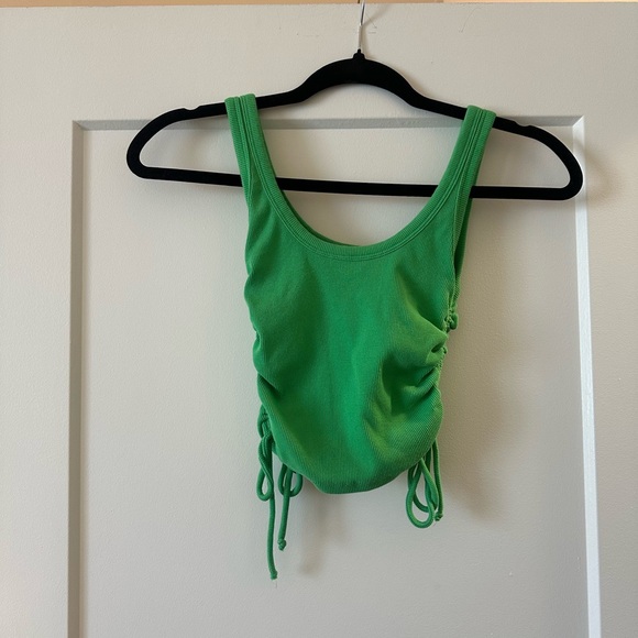 Zara scrunched crop tank top - Picture 3 of 4